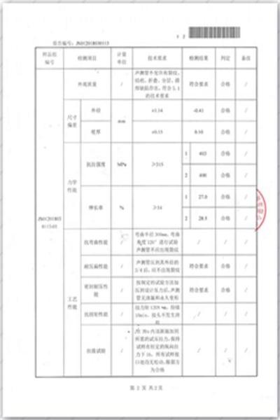 宁德出厂检测报告